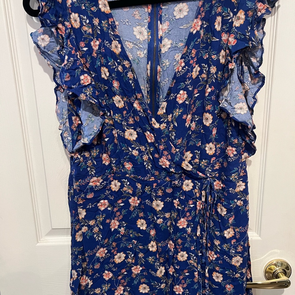 Xhilaration Blue Floral Dress